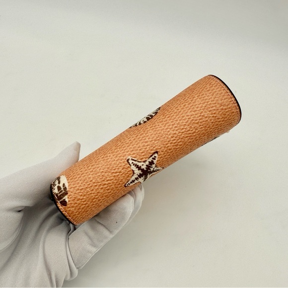 Coach Snap Wallet with Shell Print IM/ Coral/Sunrise - Picture 6 of 15